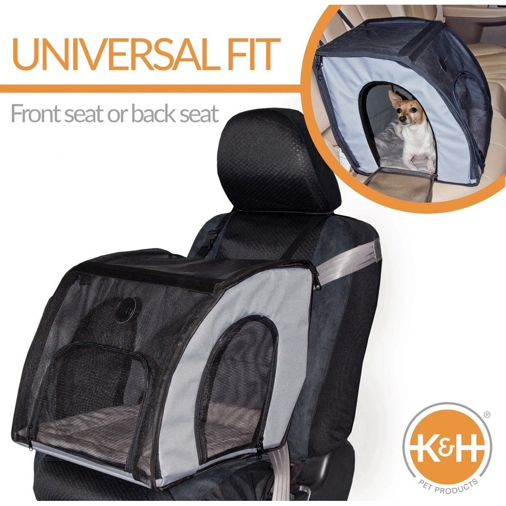 K&H Pet Products Enclosed Large Dog Car Seat, Travel Safety Carrier, Dog Travel - Picture 6 of 8